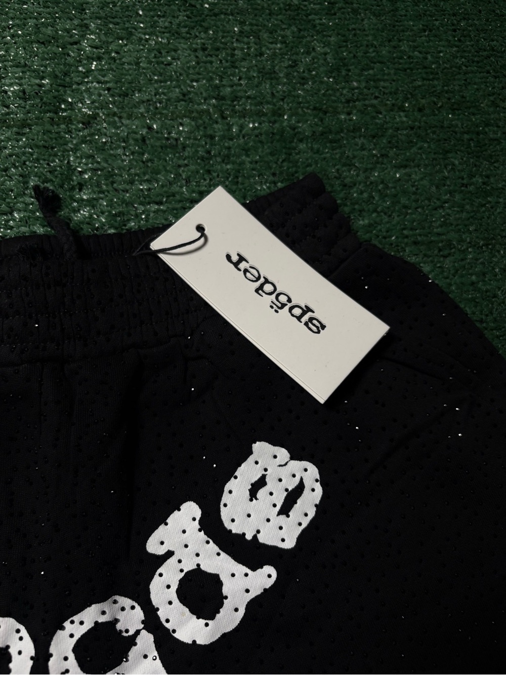 Spbder Black Men's Athletic Jogger Shorts